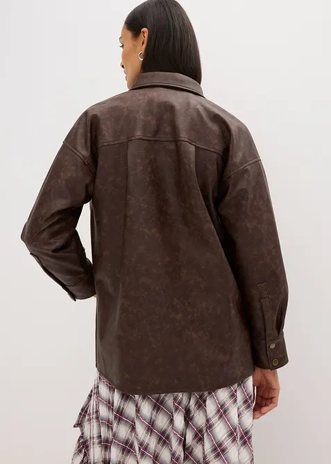 Chemise enduite effet usé, bonprix