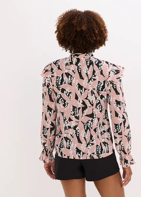 Chemisier en mousseline à volants, bonprix