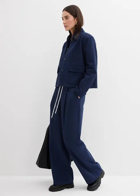 Pantalon large en viscose mélangée, bonprix