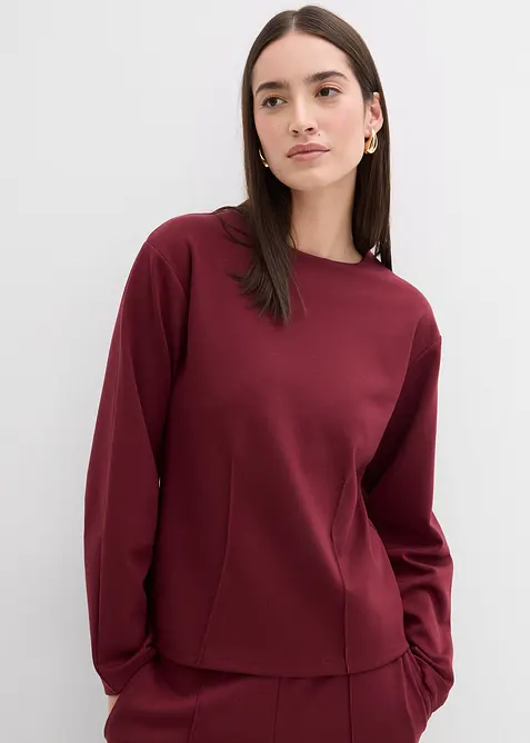 T-shirt manches longues en Punto di Roma, bonprix