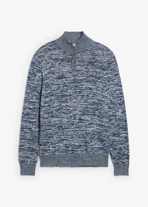 Pull camionneur chiné en coton mélangé, bonprix