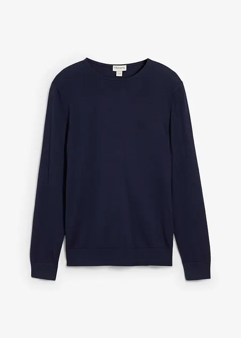 Pull en fine maille avec laine mérinos, bonprix