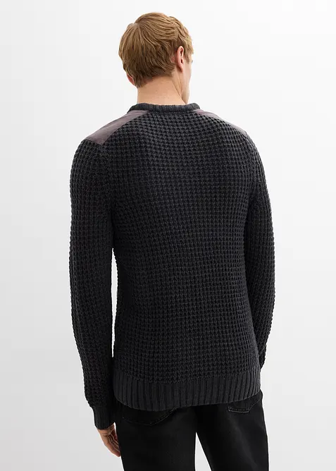 Pull en grosse maille avec poche à rabat, bonprix