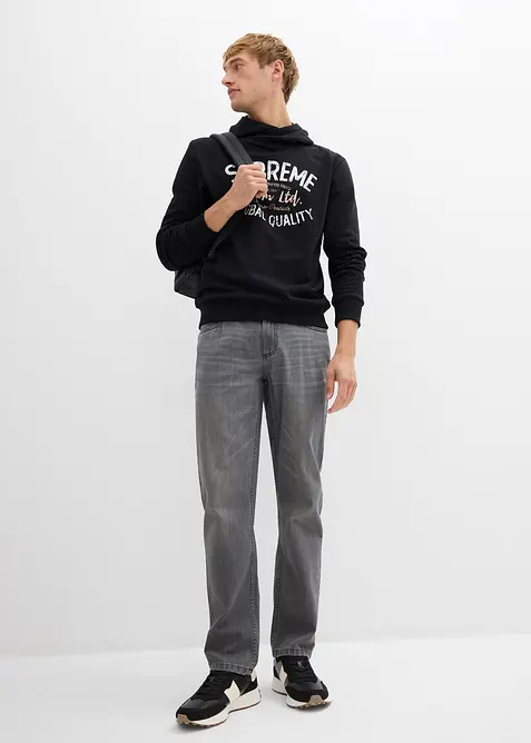 Sweat à capuche doux en coton mélangé, bonprix