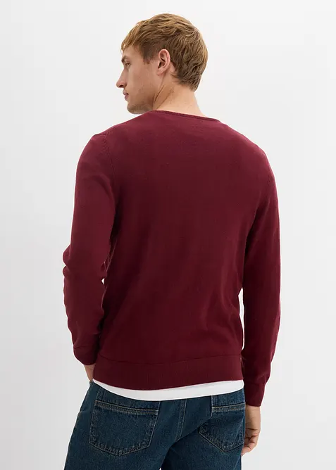 Pull en fine maille avec laine mérinos, bonprix