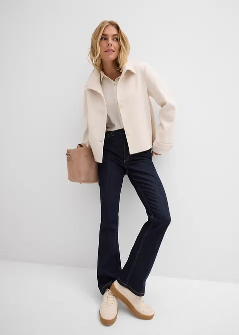 Jean bootcut taille haute, bonprix