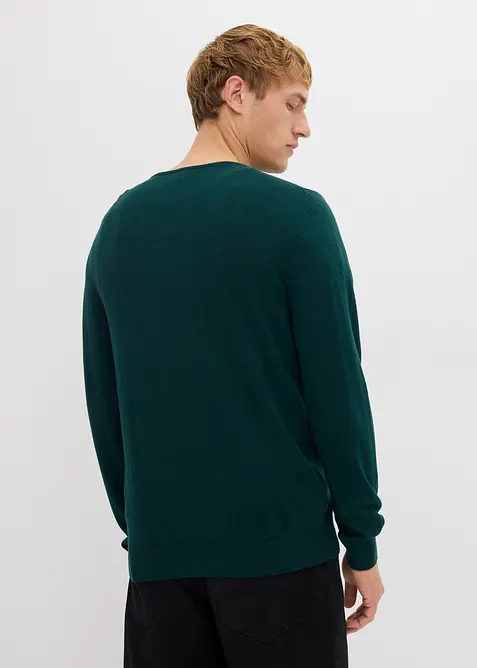 Pull en fine maille avec laine mérinos, bonprix