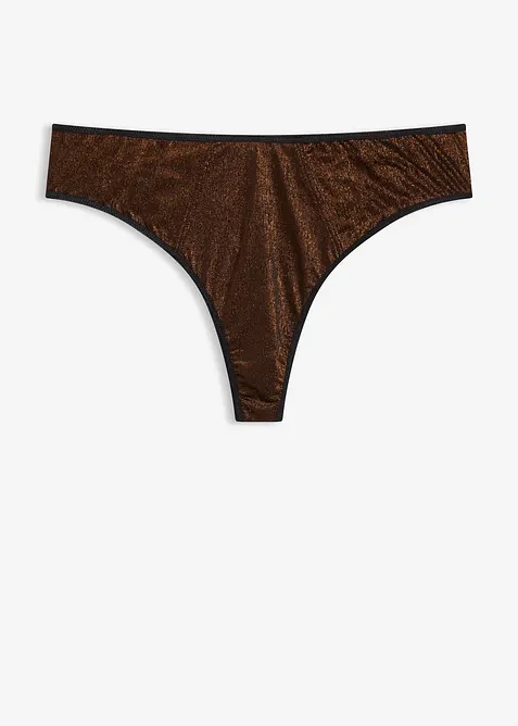 String Maxi en matière brillante, bonprix