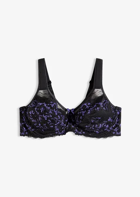 Soutien-gorge minimiseur à bretelles rembourrées et dentelle délicate, bonprix