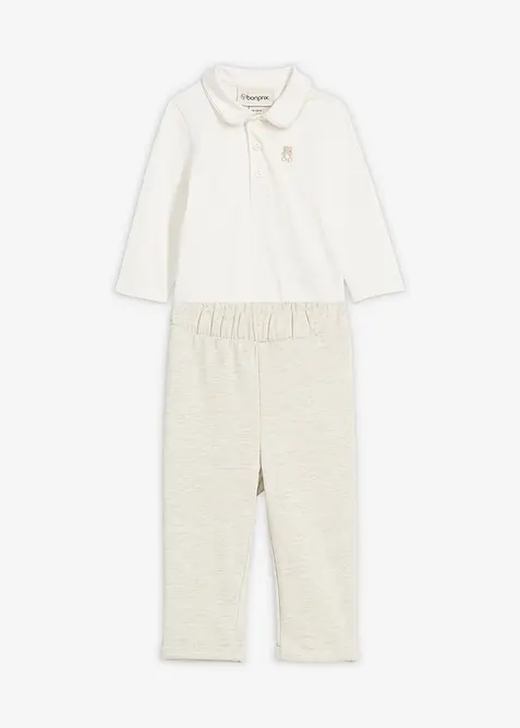 Body et pantalon 100% coton (ens. 2 pces), bonprix