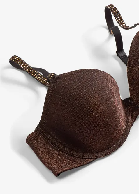 Soutien-gorge à coques en matière brillante, bonprix