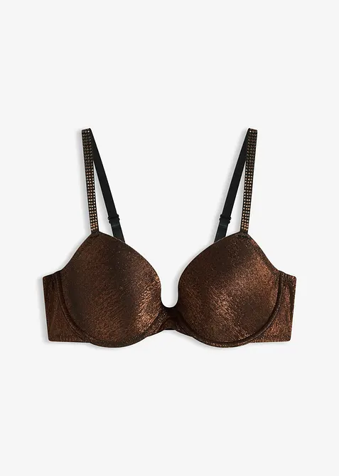Soutien-gorge à coques en matière brillante, bonprix