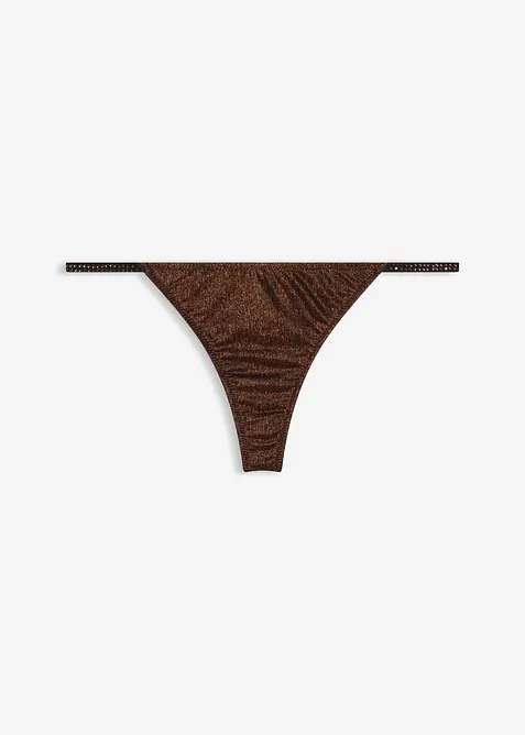 Tanga string en matière brillante, bonprix