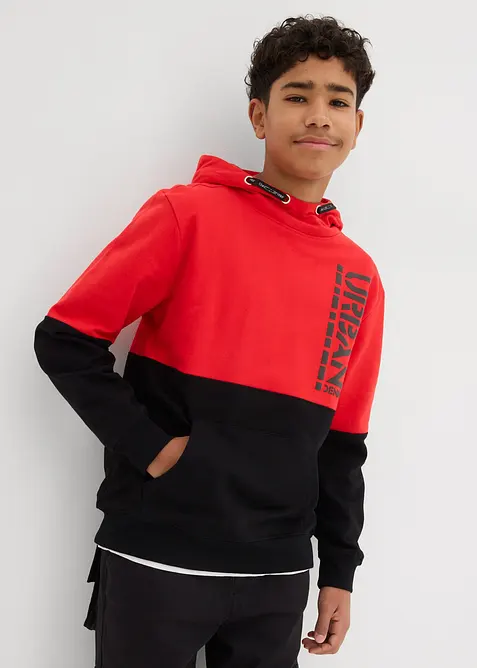 Sweat &agrave; capuche 100% coton, bonprix