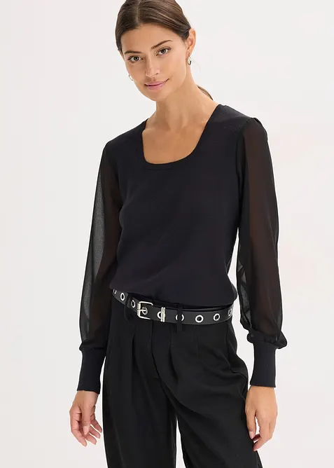 Pull doux en fine maille de viscose majoritaire, bonprix