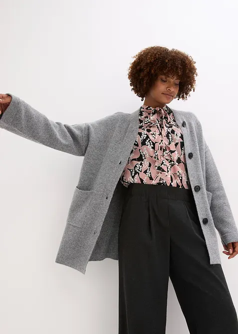 Gilet en maille avec ceinture, bonprix