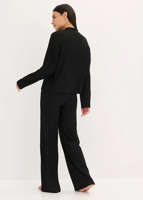 Vêtement d’intérieur en matière douce et côtelée, oversize, bonprix