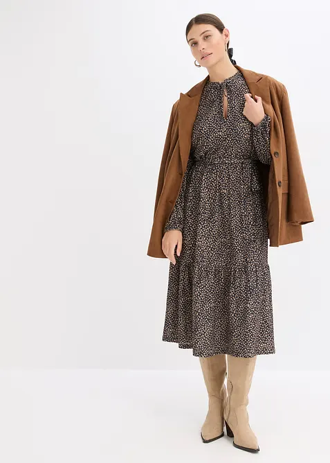 Robe midi en jersey, bonprix