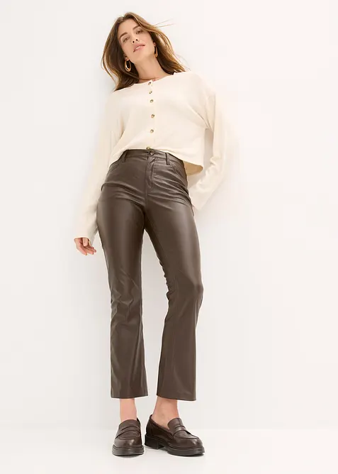 Pantalon enduit, bonprix