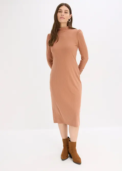 Robe en jersey côtelé, bonprix