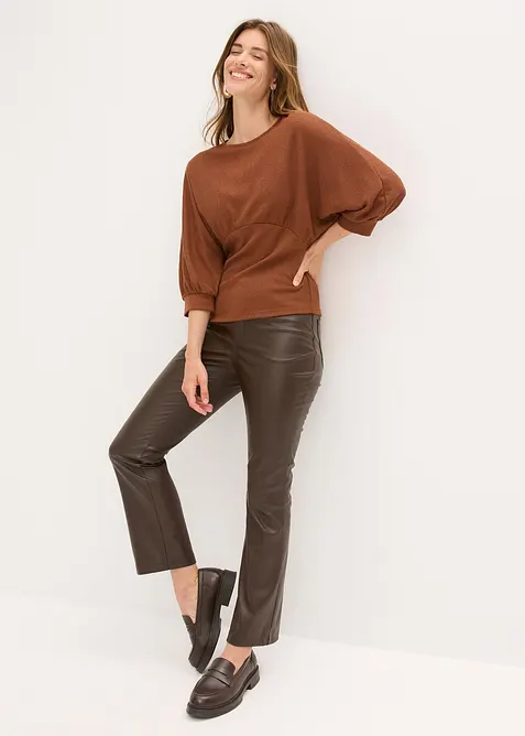 T-shirt en maille bouclette, bonprix