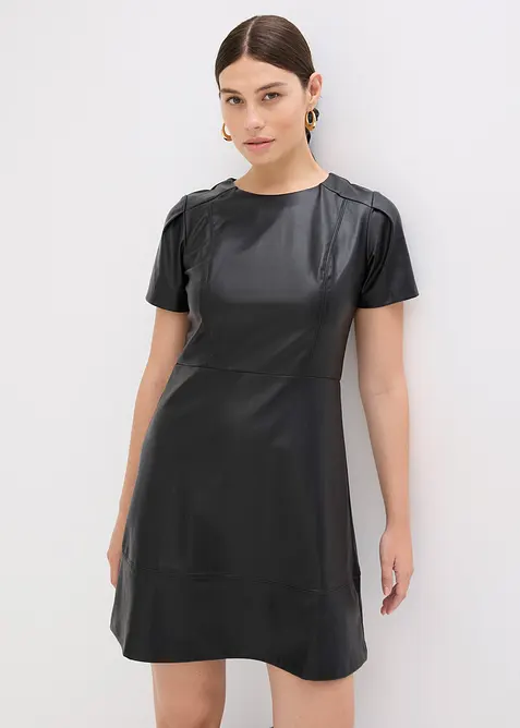 Robe courte enduite, bonprix