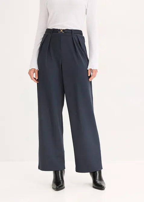 Pantalon en jersey à taille élastiquée, bonprix