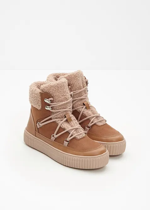 Boots lacées et doublées, bonprix