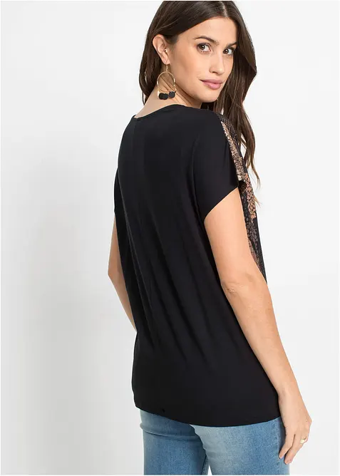 T-shirt doux en viscose extensible, bonprix