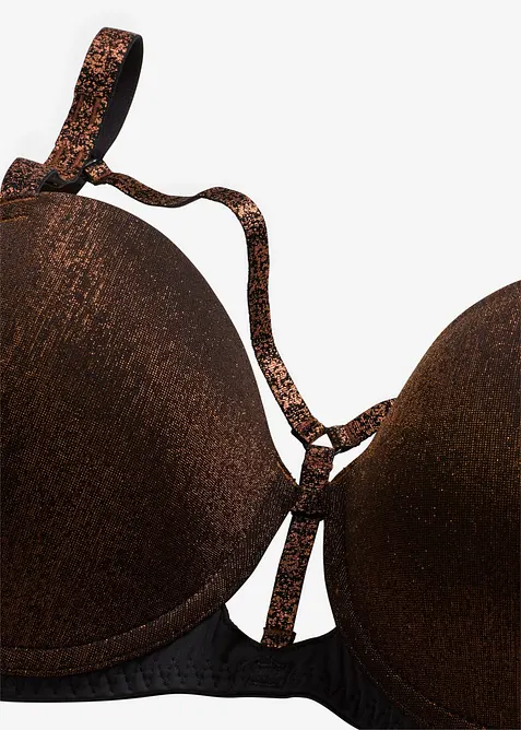 Soutien-gorge balconnet en matière brillante, bonprix