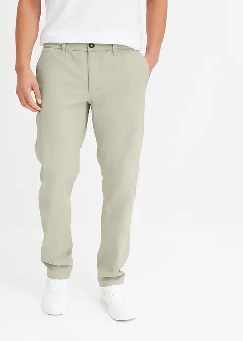 Pantalon chino en coton extensible, ample et droit, bonprix