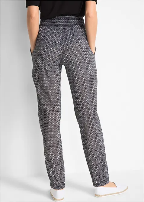 Pantalon sarouel froiss&eacute;, bonprix