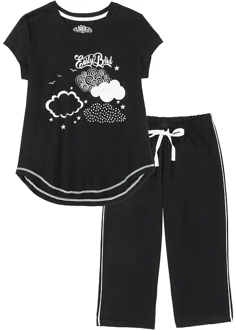 Pyjama corsaire 100% coton, bonprix