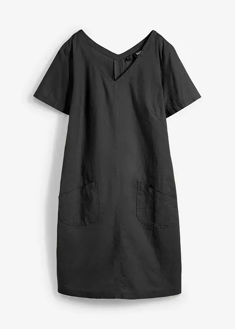 Robe courte en lin majoritaire, bonprix