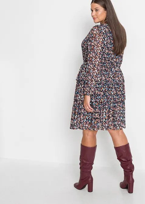 Robe courte en mesh, bonprix