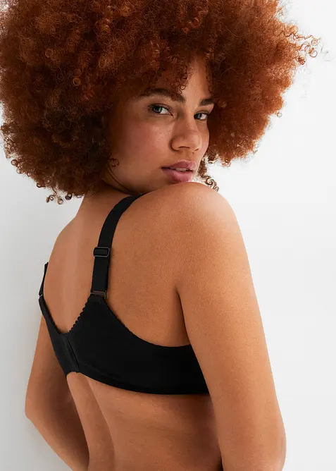 Lot de 2 soutiens-gorge coton sans armatures, bonprix