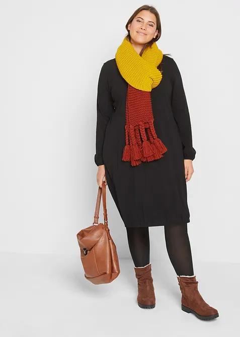 Robe ballon en coton extensible, bonprix