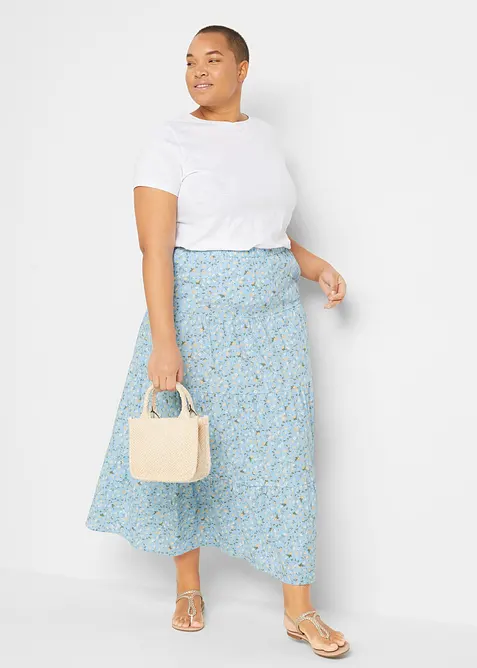 Jupe longue &eacute;tag&eacute;e, bonprix