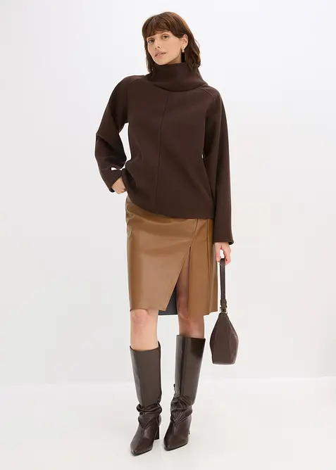 Pull col boule, bonprix