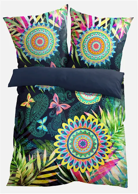 Parure de lit r&eacute;versible en linon, bonprix