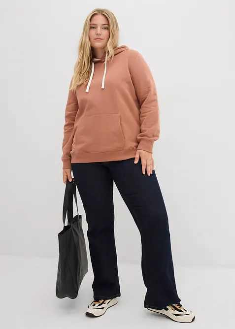 Sweat-shirt à capuche avec détails contrastants, bonprix