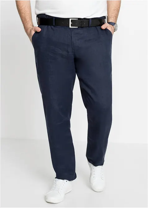 Pantalon chino Regular, 100% lin, droit, bonprix