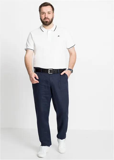 Pantalon chino Regular, 100% lin, droit, bonprix