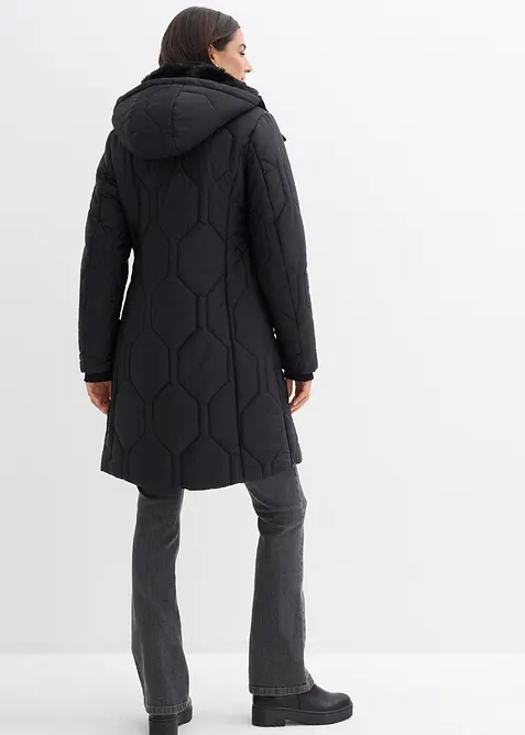 Doudoune courte avec surpiqûres diamant et zips sur les côtés, bonprix