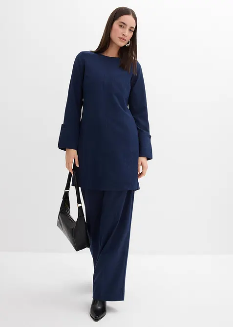 Robe courte et texturée, bonprix