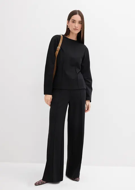 Pantalon en Punto di Roma, bonprix