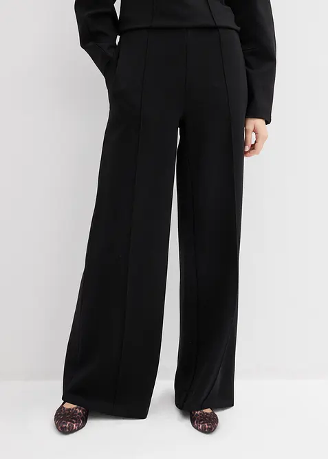 Pantalon en Punto di Roma, bonprix