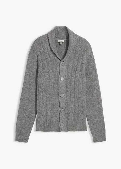Gilet en maille à motif côtelé, bonprix
