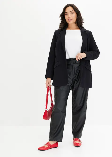 Blazer long en jersey coton, bonprix