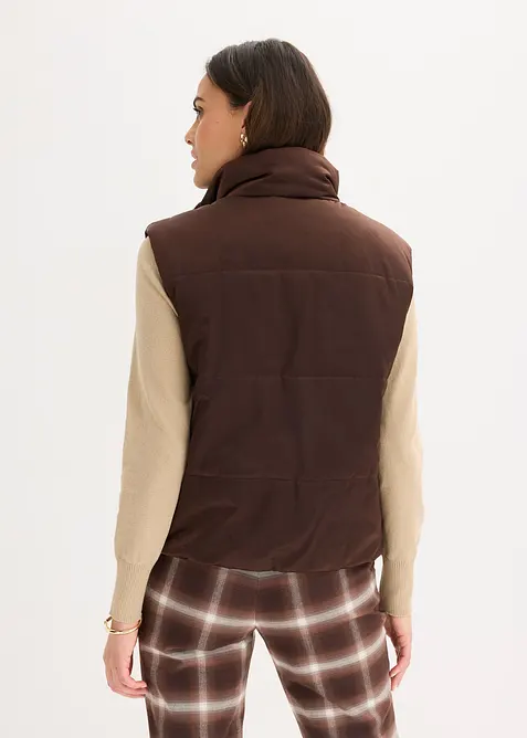 Doudoune sans manches légèrement brillante, bonprix